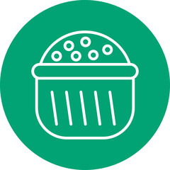 Soufflé line circle icon