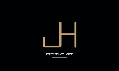 JH, HJ, J, H abstract letters logo monogram
