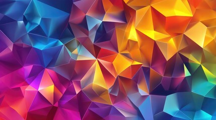 Obraz premium Multicolored geometric polygonal abstract background