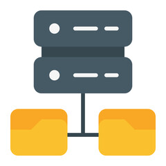 Database flat icon