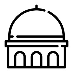 dome line icon