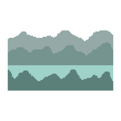 fresh clear lake pixel art
