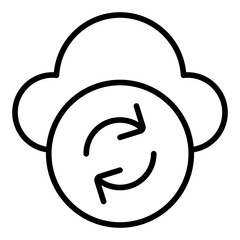 Recovery Data line icon