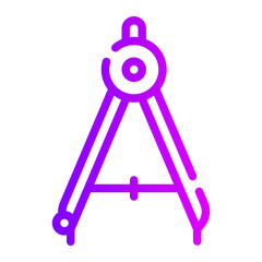 compass gradient icon