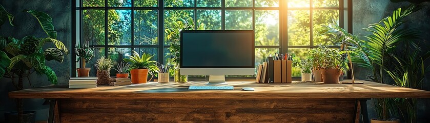 Fototapeta premium A professional office highlighting startup growth