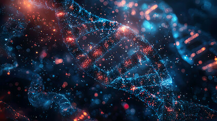 Obraz premium Biocomputing in Bioinformatics: Advanced Computational Techniques - Utilizing biocomputing for advanced computational techniques and data analysis in bioinformatics