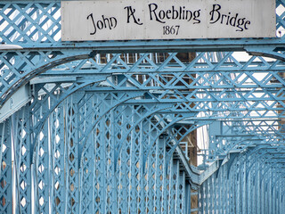 John Roebling suspension bridge Cincinnati ohio to kentucky 1867