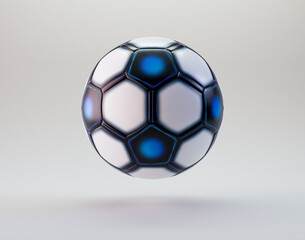 Naklejka premium Modern Moulded Soccer Football