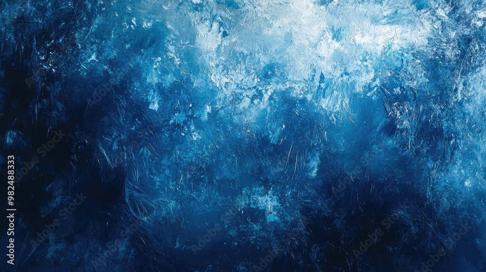 Poster Abstract blue texture blending shades to create a serene and calming visual experience, perfect for background or decor.