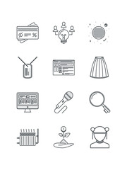 Set of icons for education, set of icons for web design, vector illustration