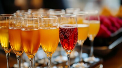 Refreshment Beverage menu in party and celebration event.