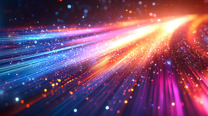 Obraz premium 3D Glowing Abstract Art Icon Representing Online Payment Security - Vibrant Colors & Dynamic Energy for Digital Finance