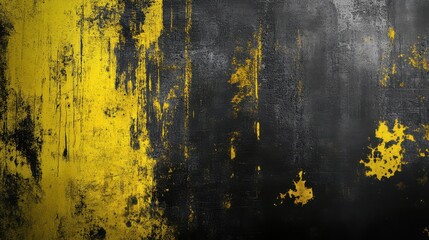 Obraz premium Abstract Black and Yellow Backdrop with Rough Edges for Creative Projects