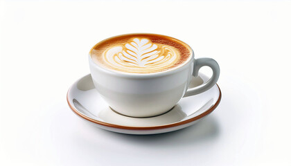 Fototapeta premium Latte Art in a White Mug