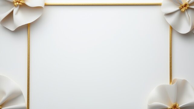 Graduation diploma framed with golden accents, on a pristine white background, symbolizing honor and achievement