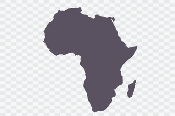 Africa Map Smoke Color on White Background quality files Png