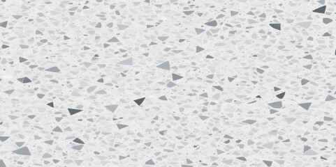 Terrazzo texture. Polished concrete floor and wall pattern. Old terrazzo flooring in seamless patterns texture , polished light gray, black and white stone for background. 