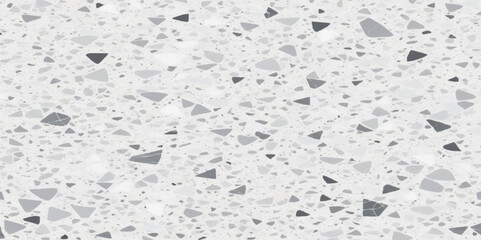 Terrazzo flooring vector seamless pattern. Texture of classic italian type of floor in Venetian style composed of natural stone, granite, quartz, marble, glass and concrete,ivory marble