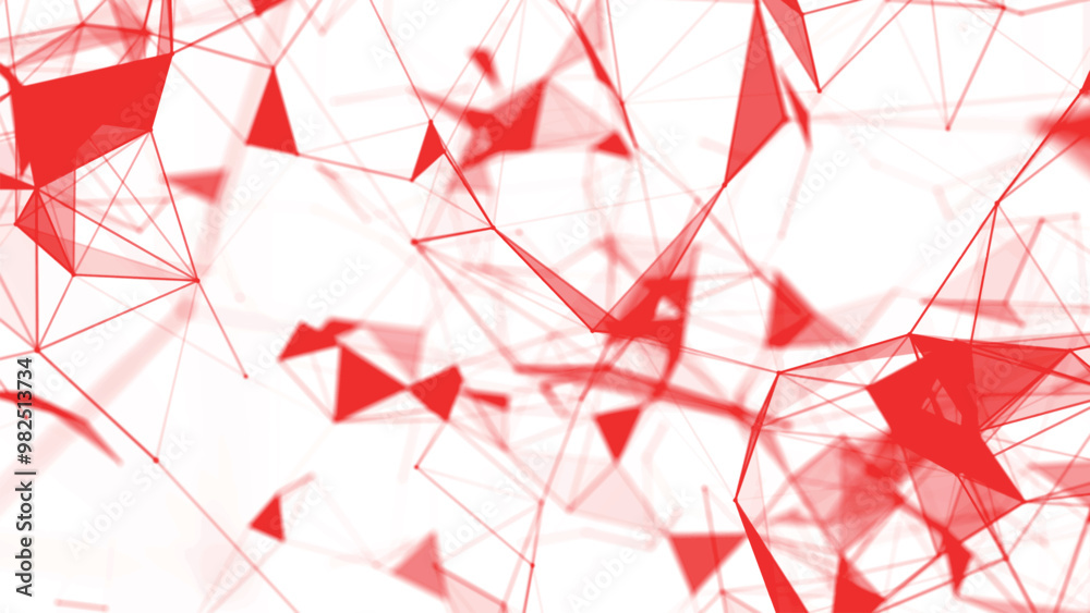 Poster abstract background with connecting dots and lines. network connection structure. light background. 