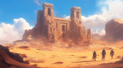Ancient Ruins in the Desert