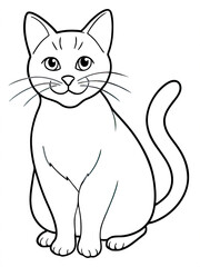 Fototapeta premium black and white cat