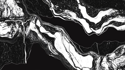 Dynamic Flow Lines Abstract Background In Ultra High Definition Quality With Grainy Dotted Texture.