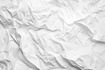 Fototapeta premium It is crumpled white paper that can be used for various purposes.