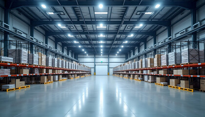 spacious and well-organized warehouse