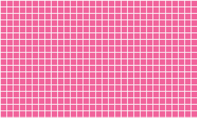 Seamless pink and white windowpane pattern. Checkered plaid repeating background. Tattersall tartan texture print for textile and fabric swatch. Repeated neutral check wallpaper. Vector backdrop