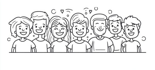 Family group photo. Group of painted faces gathered in one area. Great school photo campaign.