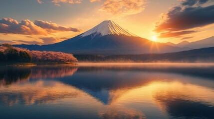 Fototapeta premium Mount Fuji Sunrise