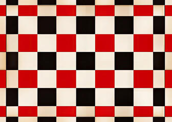 Fototapeta premium black and white checkered background