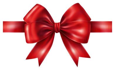 Fototapeta premium PNG Red ribbon bow celebration accessories decoration.
