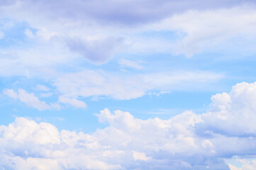 Morning sky background, dramatic morning sky in pastel tones, vast panoramic morning sky with suave pink clouds
