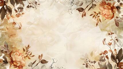 Ornate Frame Background watercolor