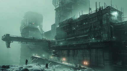 steampunk future building