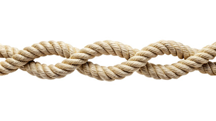 Close-up of rope isolated on white background