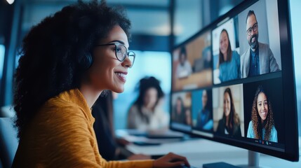 Professionals engaging in cross-cultural virtual workshops