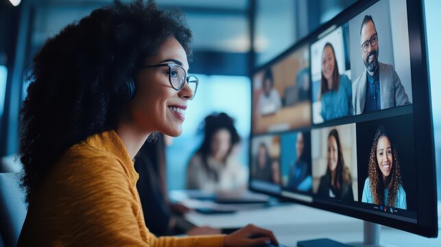 Professionals engaging in cross-cultural virtual workshops