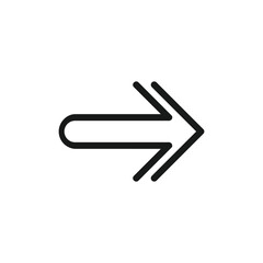 Arrow or direction logo design icon with creative idea