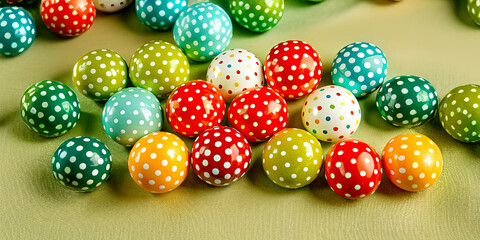 Obraz premium colorful easter eggs