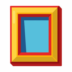 Photo frame vector on white background