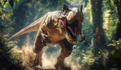 Fototapeta premium dinosaur jurassic animal prehistoric predator nature