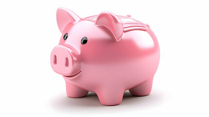 3D Isolated Savings Bond and Piggy Bank Icon Vector Design for Financial Planning Content on White Background