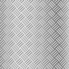 metal diamond plate, rhombus silver texture background.