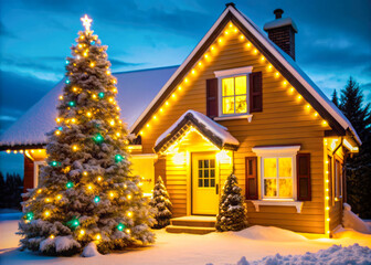 christmas tree in the house