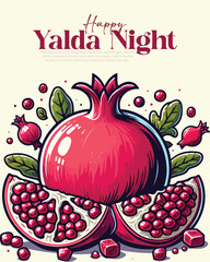 Happy Yalda Night social media post Template