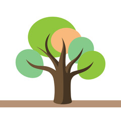 Nature's Tree vector art illustration