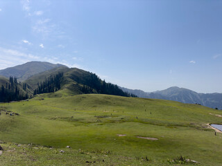 Meadows and mountains of Shogran, Khyber Pakhtunkhwa, Pakistan