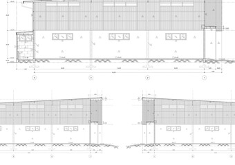 Floor plan designed building on the drawing.